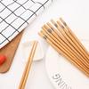 5 пар многоразовых китайских классических деревянных палочек для еды, традиционные винтажные палочки для еды из натурального бамбука ручной работы, кухонные принадлежности для суши