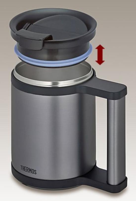 Термос с вакуумной изоляцией 280 мл черный BK (0,28 л) JCP-280C