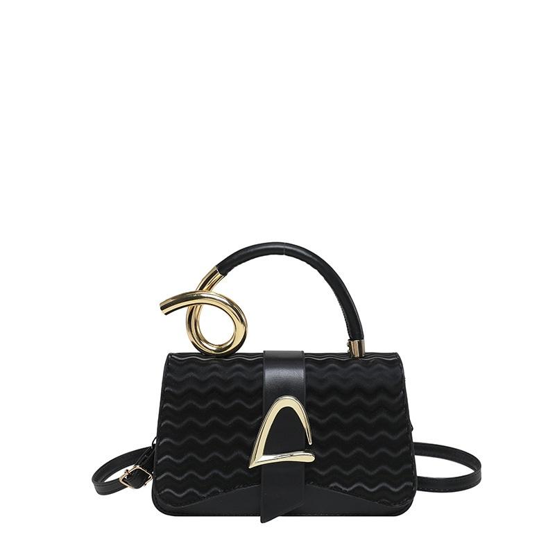 One-shoulder Crossbody Bag, Fashionable Casual Personality Bag, Textured Small Square Bag For Women