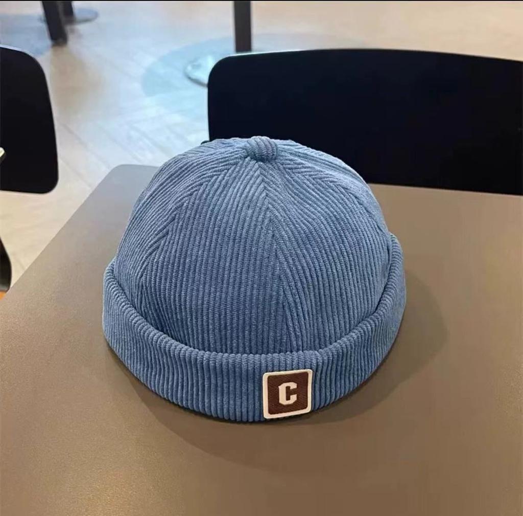 Для 1-5 лет Винтажная детская шапка без полей с буквами, однотонная вельветовая шапка для малышей, осенне-зимняя теплая регулируемая детская шапка для мальчиков и девочек