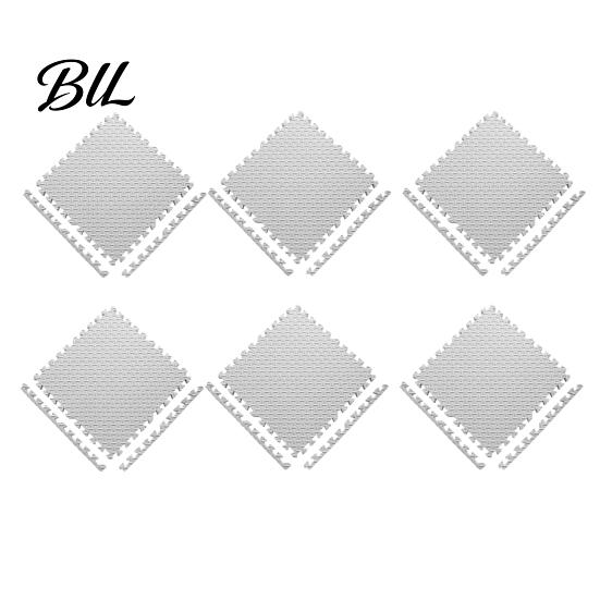 Gym Flooring Tiles 6Pcs Floor Mats, EVA Foam Puzzle Interlocking for Adjustable Room Cover Home Gym, Kids Play Areas, Kitchen Flooring, 11.8"