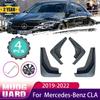 For Mercedes-Benz CLA C118 W118 ~2022 Front Rear Wheels Splash Mud Guards Mudflap Mudguard Fender Car Accessories