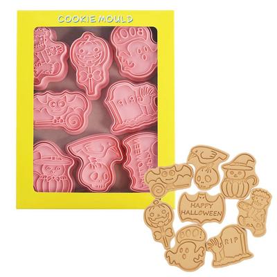 8 шт. 3D формочки для печенья Хэллоуин День благодарения форма для выпечки печенья форма для ручного пресса штамп для печенья