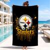 Pittsburgh Steelers  Beach Towel, Quick-drying, Easy to Care for, Suitable for Both Fitness and Beach Vacations,Sports Essential