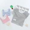 Children's Cotton Short-sleeved T-shirt Baby Boys and Girls Half-sleeved 0-6 Years Old Striped