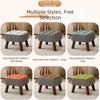 Soft Upholstered Seat Ottoman Compact Design Soft Pack Stool Versatile Low Stool  Living Room