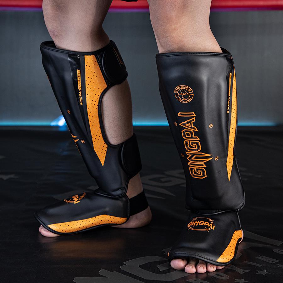 Boxing leg protection adult Sanda Muay Thai calf protection one-piece shin protection instep protection children's combat thicke 1
