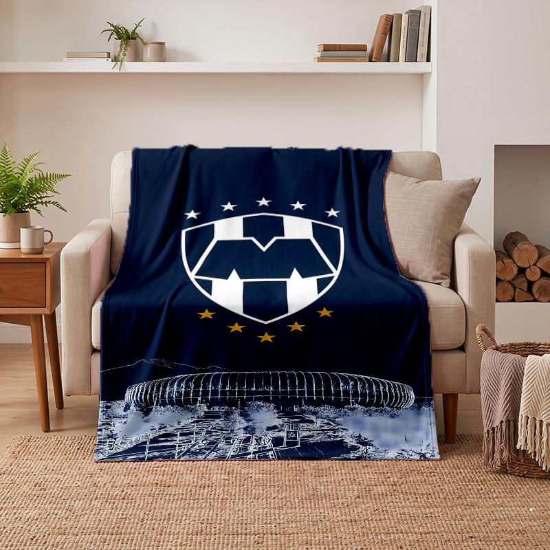 Club de Futbol Monterrey Soft Warm Flannel Blankets Comfortable Blanket for Home Decoration Gifting
