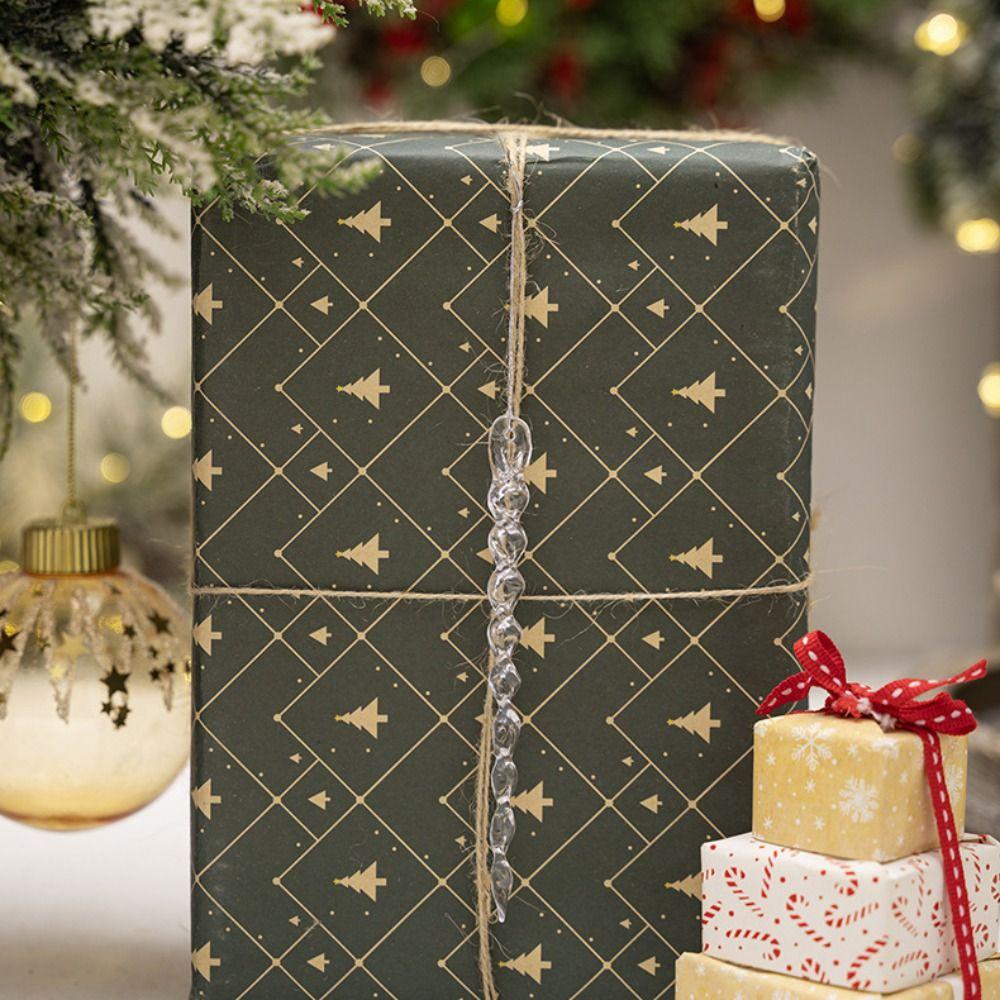 Crystal Clear Christmas Tree Ornaments Creative Party Holiday Decor New Icicle Decorations