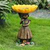 Stump Resin Bird Feeder Garden Design Ornament Bird Flock Feeder Design Ornament Dog Pet Ornament