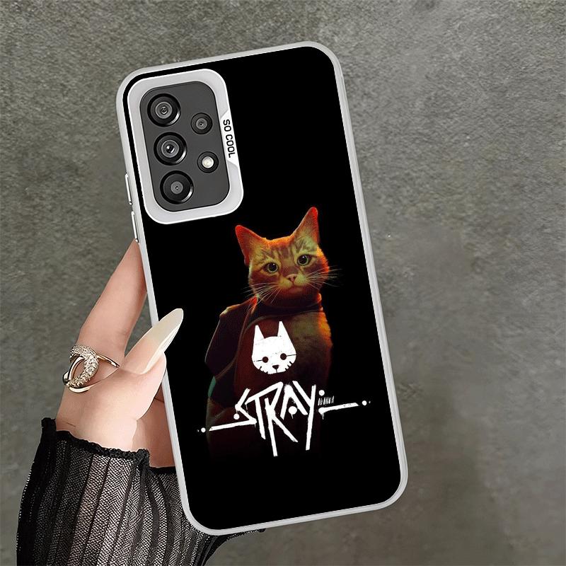 Stray Cat Game B-12 Shockproof Phone Case for Samsung A17 A16 A15 A14 A37 A57 A36 A56 A26 A35 A55 A25 A34 A54 A24 A13 A23 A33 A5