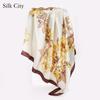High-quality Luxurious Silk Scarves Headband Scarfs Neck Scarf For Women Chain Silk Scarf Women's Decorative Shawl