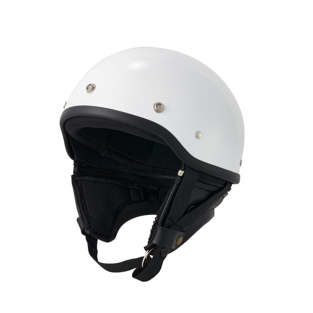 Marushin Motorcycle Helmet MCH5 Half Helmet White Free Size Product MZH001 MZ-HALF (57-60cm) Number