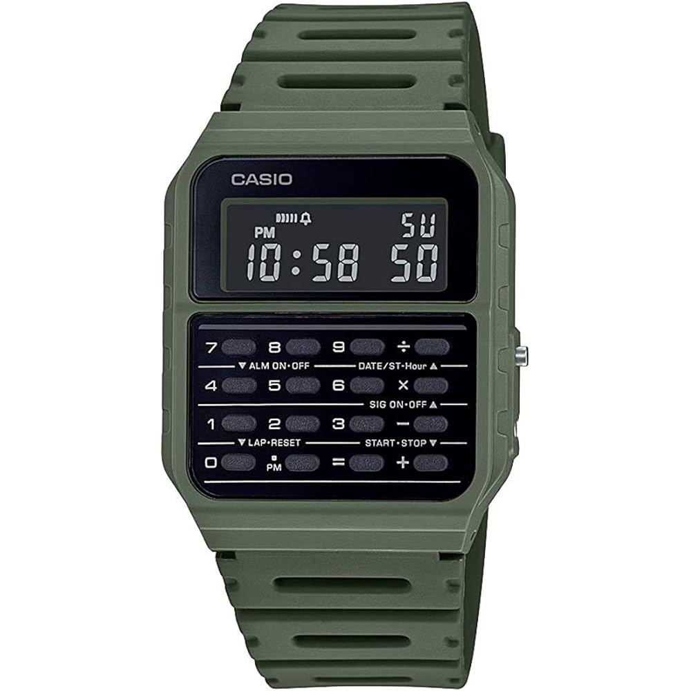 Casio Наручные часы с функцией калькулятора Caliculator watch CA-53WF-3B Зеленые с оригинальной коробкой O...