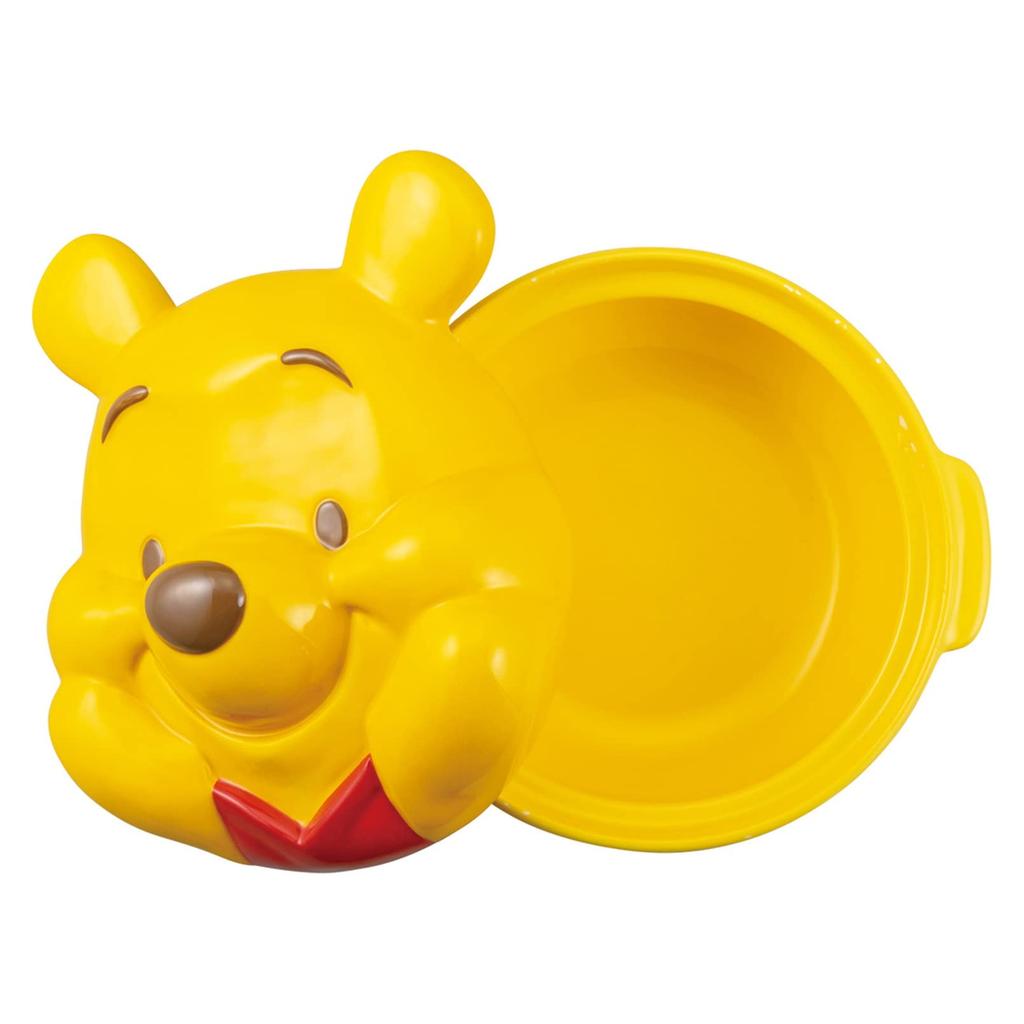 sun art Disney the Earthen Pot Single Use Size 6 22cm 800ml Winnie the Pooh Face Type Open Fire Suitable Orange "Winnie Pooh" Approx. Approx.