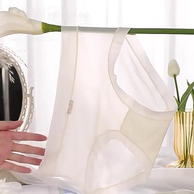 Женские бесшовные трусы-трусы невидимое нижнее белье из шелка и льда стрейч бикини сетчатое дышащее нижнее белье трусики