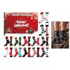 24 Days Christmas Stocking Advent Calendar with 12 Pairs of Socks for Festive Season and Comfortable Winter Wear