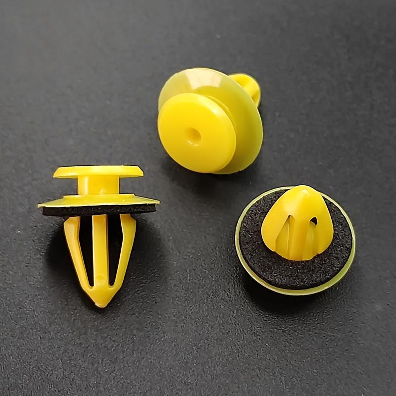 50 шт. Желтые и черные пластиковые крепежи дверных ручек Универсальные для аксессуаров для автомобилей и фургонов, Крепежи для автомобильных аксессуаров