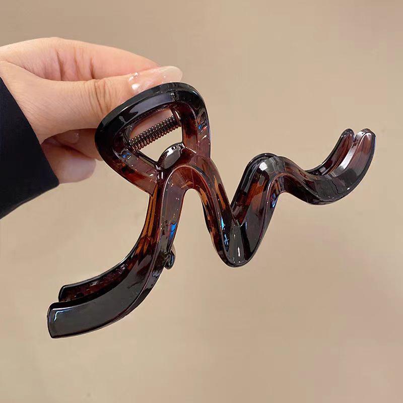 Корейская ретро большая заколка-краб для густых волос - Заколка-краб для волос высокого класса для прически пучок 2025