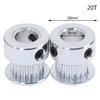 2Pcs 16T/20T Gt2 Timing Pulley 5/6.35/8Mm Bore For Belt Reprap 3D Printer Ppart