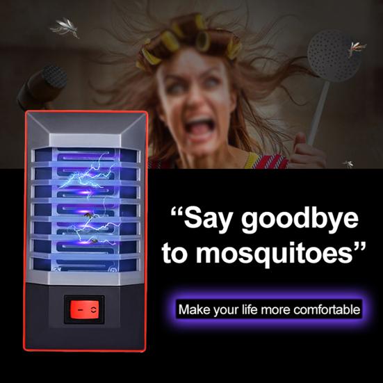 Электрическая светодиодная УФ-лампа Ловушка для мух и насекомых Антимоскитный инсектицид