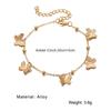 Jewelry New Beach Foot Decoration Hollow Butterfly Pendant Handmade Anklet KTY