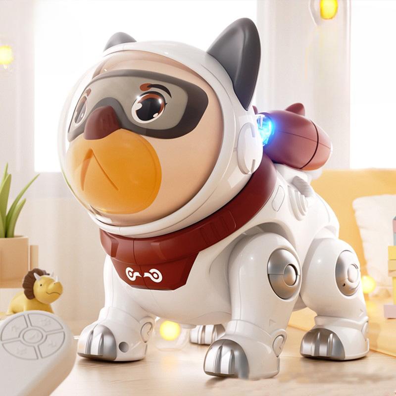 Интеллектуальная роботизированная собака может лаять, имитировать пение и танцы, электрическая игрушка, детская механическая ходячая игрушка для щенков