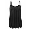 Camisole Top for Women Loose Cami Top with Built-in Padded Bra Summer Flowy Pleated Spaghetti Strap Tank Top for Daily Wear Exercise