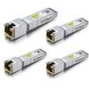 10Gtek 10G до оптического Cisco Ubiquiti, совместимый с комплектом из 4 модулей 10GBase-T SFP+, 10G-T, медь, RJ-45 SFP+ CAT.6a, 30 м, трансивер,