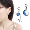 CIAXY Silver Color Earring Chain Asymmetrical Star Moon Long Tassel Earrings For Women Party Jewelry Gifts aretes de mujer