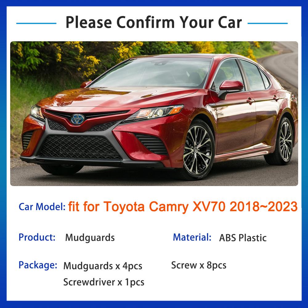 Брызговики для Toyota Camry XV70 2018 2022 2023, брызговики, защита переднего колеса, автомобильный Стайлинг