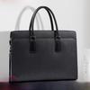 New Men's Business Fashion Genuine Leather Anti-theft Briefcase with Password Lock - High-end 14-inch Bag