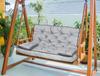 Garden Cushion for Bench with High Side and Piping, Swing, Waterproof with Strings Tied + Small Cushions