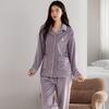 Island Fleece Pajamas Women'S Spring And Autumn Thickened Fleece Coral Fleece Warm Can Be Worn Outside Loungewear Autumn And Winter Thin Fleece Suit