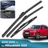 For Mitsubishi ASX 2010-2019 2011 2012 2013 2014 Wiper Front&Rear Wiper Blades Windshield Windscreen Window Brushes 24"+21"+10
