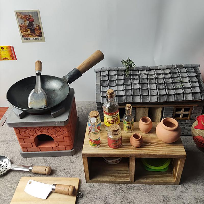 1 шт. кукольный домик мини-украшение имитация глины мини-банка ностальгическая еда игровая кухня