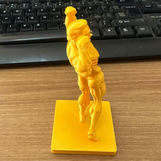 3D-печатная фигурка Мускулистого Мужчины Забавная Золотая Фигурка Мужчины-Бодибилдера Коллекционная Мускулистая Мужская Настольная Скульптура для Мужчин, Занимающихся Фитнесом