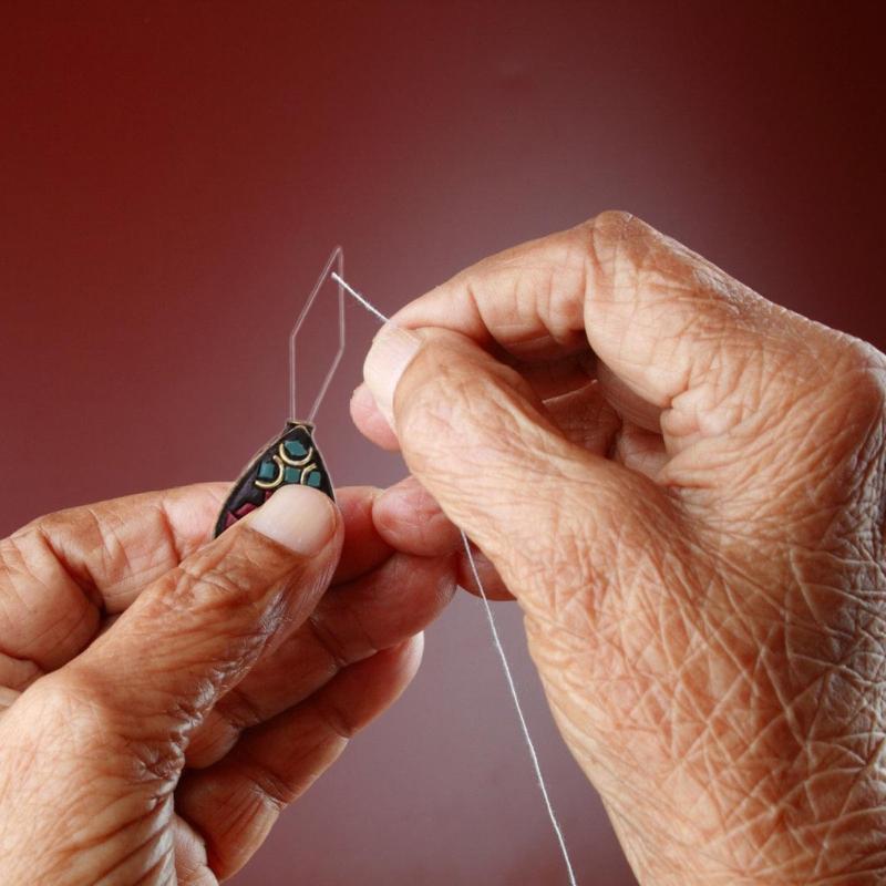 Старые стили Нитевдеватель Проволочный с петлей Ручной Инструмент для шитья на машинке Нитевдеватель для швейных игл для рукоделия, вязания, квилтинга