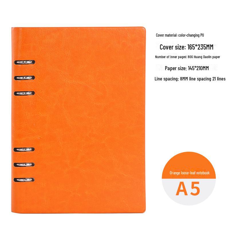 Spot A4 Thick Business Hollow Loose-Leaf Notebook – Customizable Logo, Student Diary, Simple Notepad