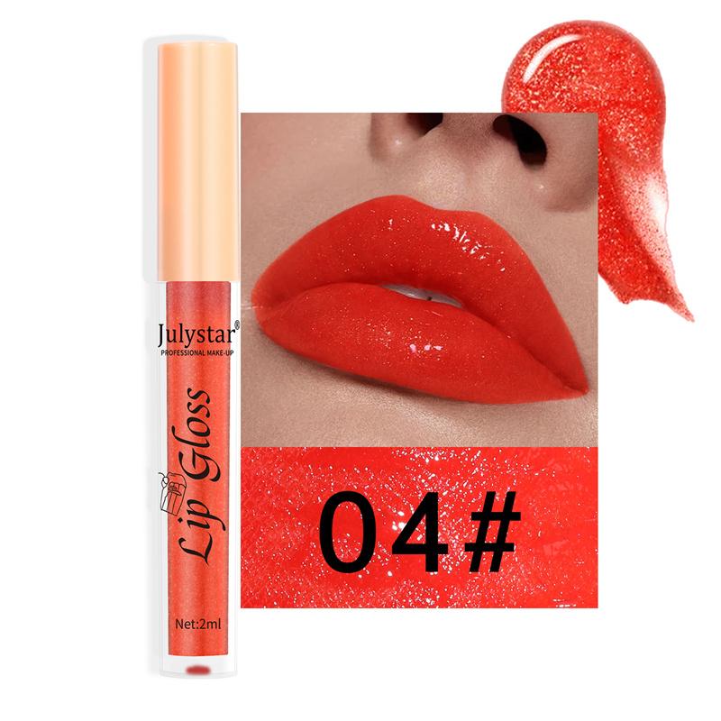Makeup Lip 8 Color Pearl Lip Gloss Lip and Cheek Lipstick Easy Color Non-stick Cup Sexy Lip Glaze