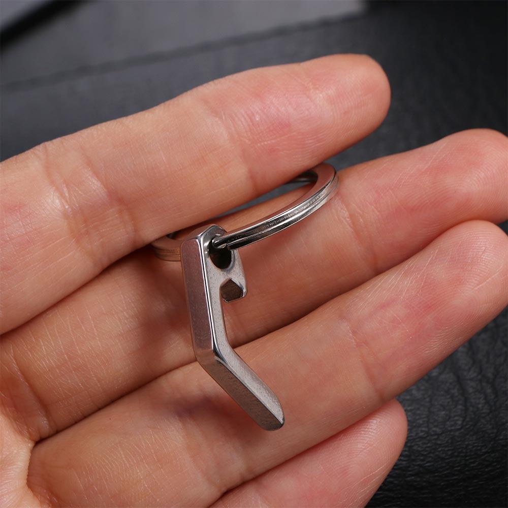 Mini Beer Opener Keyring Metal Beer Bottle Opener Keychain Wine Can Opener Outdoor Hiking