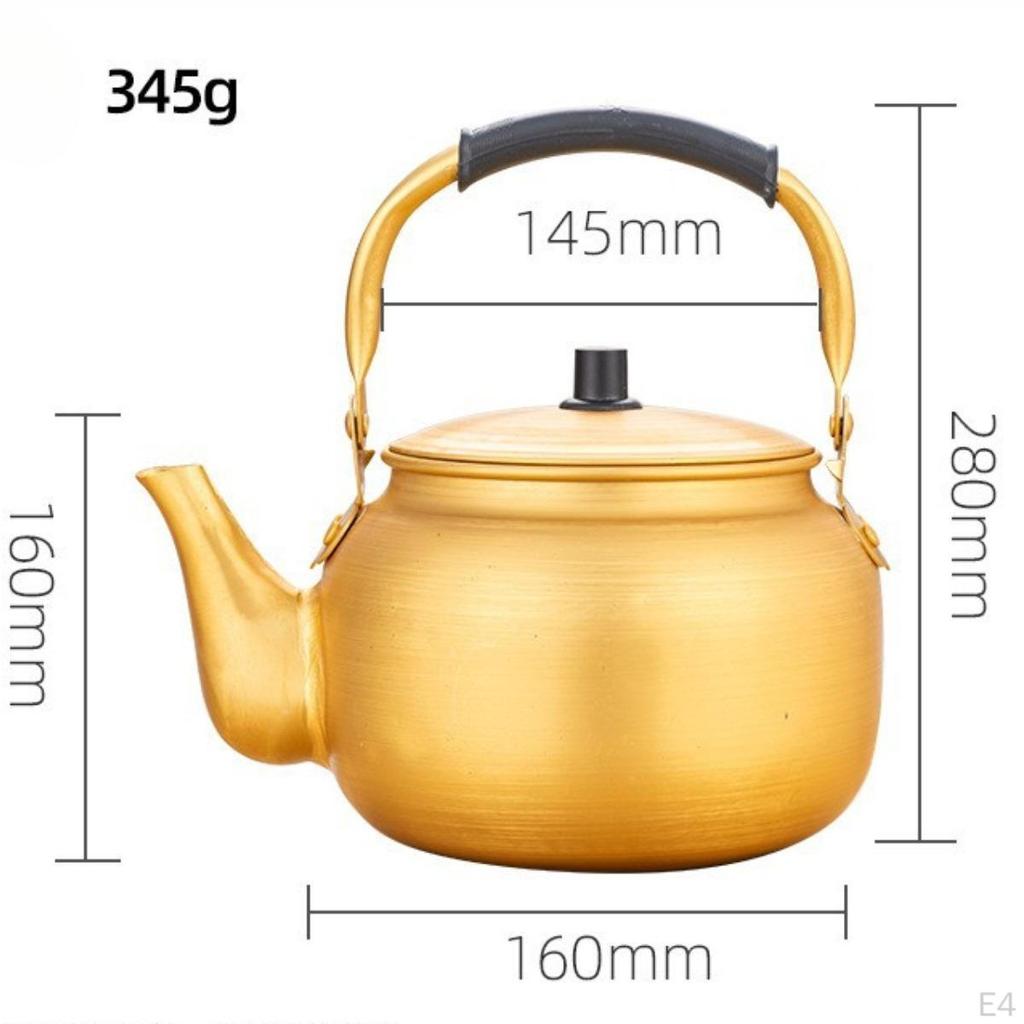Aluminum Boil Water Kettle Korean Rice Wine Pot Lightweight Portable Tea Kettles Stovetop for