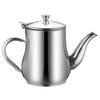 Grease Container Stainless Steel Oil Pot Olive Oil Dispenser Bottle Storage Can for Kitchen