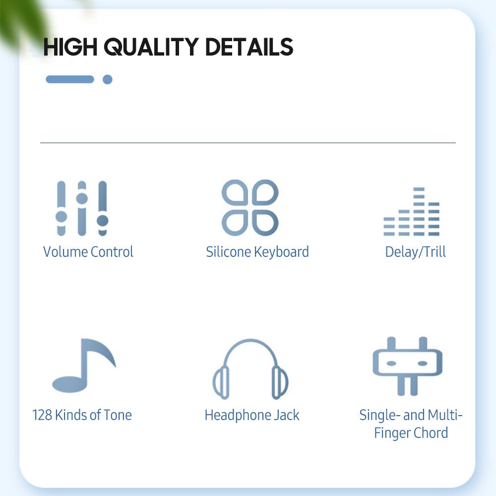 Свернутая клавиатура фортепиано с 61 клавишей, портативное мягкое силиконовое электронное пианино со встроенным ЖК-дисплеем и динамиком