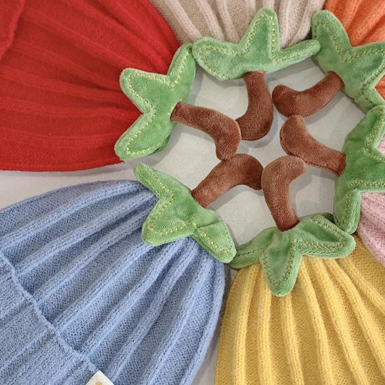 Children Hat Candy Color High Elastic Design Kids Knitting Hat Super Soft Warm Knitted Cap Birthday Halloween Christmas Accessories