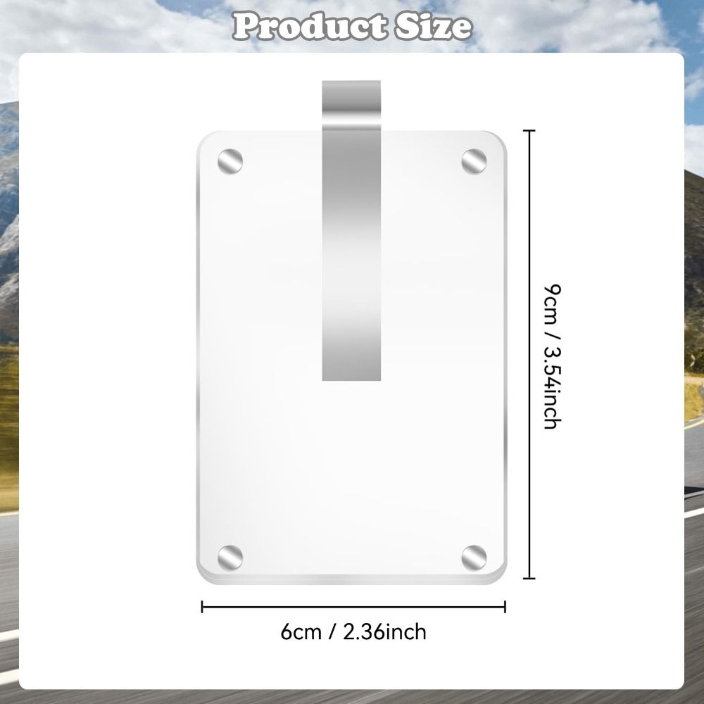 Photograph Display Car Sun Visor Photo Holder Acrylic Car Picture Holder New Picture Frame Clip