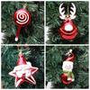 Electroplated Candy Pendant Plastic Xmas Tree Hanging Pendants Christmas Lollipop Xmas Tree