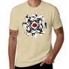 Red Rose on Center T-Shirt tops Aesthetic clothing big and tall t shirts for men