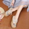 Wear-resistant Non-slip Rest Round Toe Flat Shoes  Spring and Autumn New Style Comfortable Embroidered Flat Shoes for Women