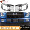 For 2015-2017 Ford F150 XLT Chrome Front Bumper Fog Light Lamp Cover Trim Fit | Right | Painted | Adhesive | 1 Year Manufacturer Warranty